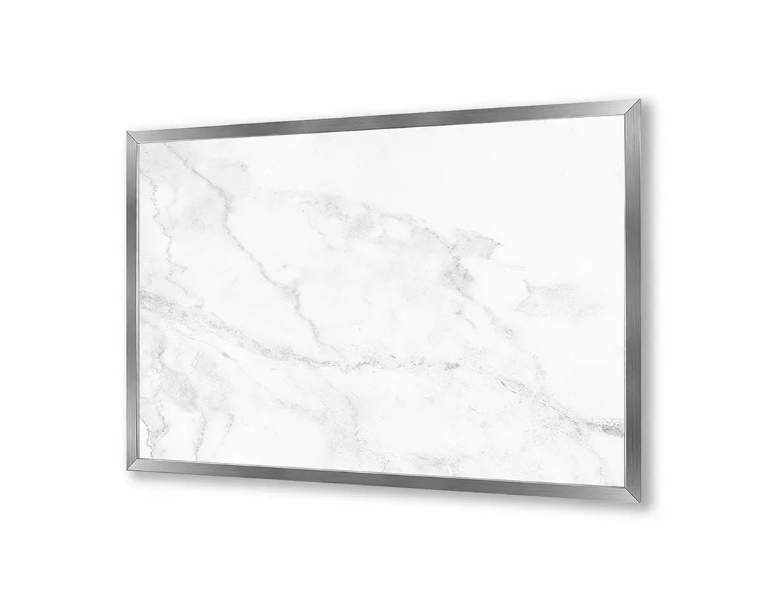 Metalen Magneetbord met print van Wit marmer textuur perfect als decoratie