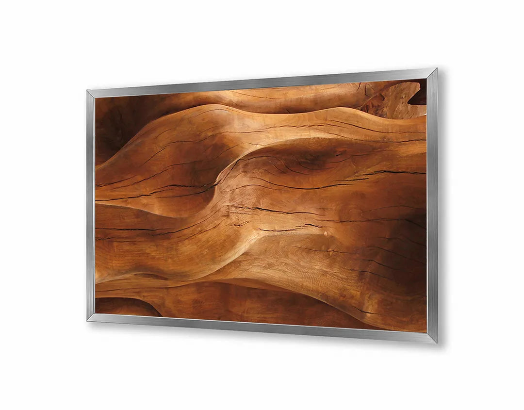 Metalen Magneetbord met afbeelding van golvende zandduinen textuur in warm zandkleur kleuren