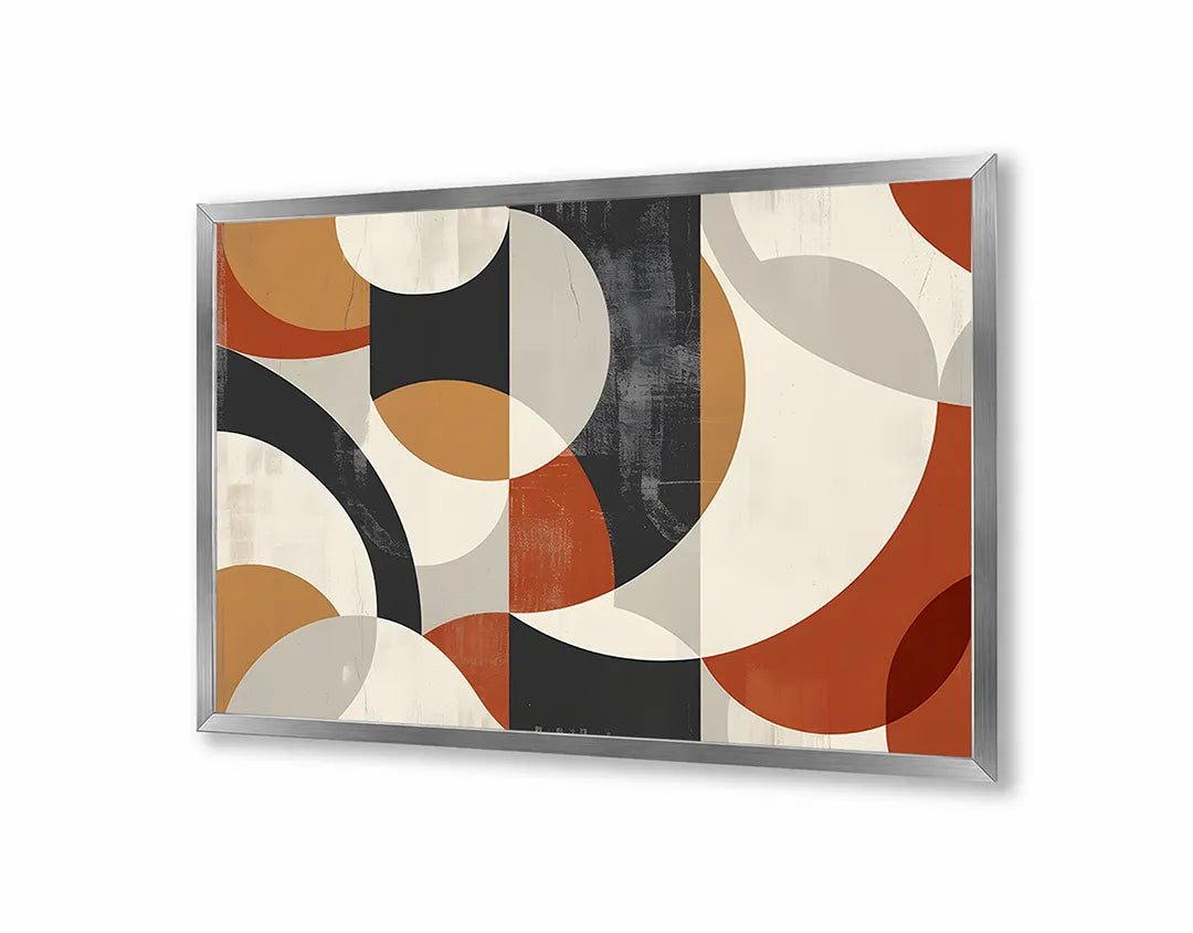 Metalen Magneetbord met print van Retro geometrische vormen perfect als decoratie