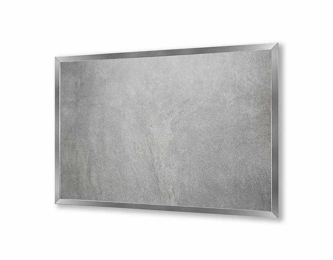 Metalen Magneetbord met afbeelding van grijze beton textuur in industrieel grijs kleuren