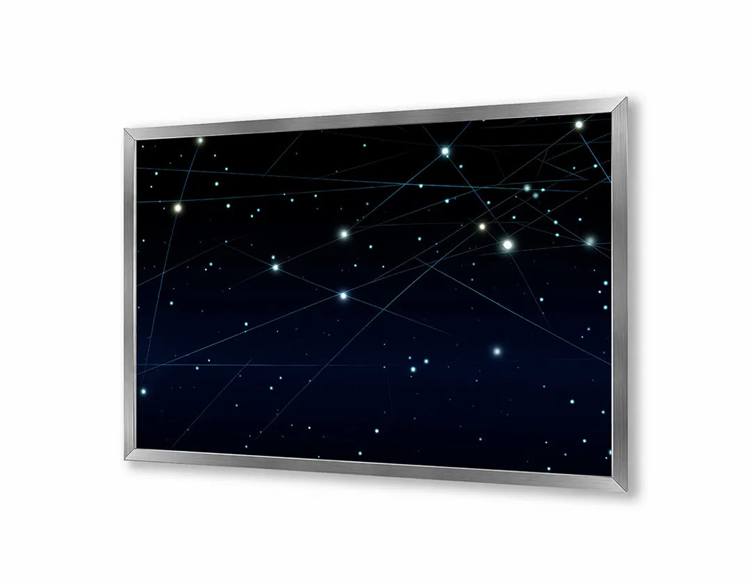 Metalen Magneetbord met hoogwaardige afbeelding van Sterrenbeeld constellaties voor aan de muur