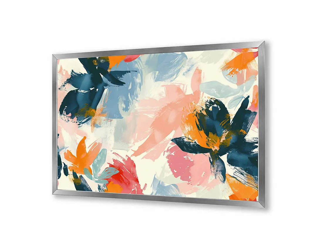 Metalen Magneetbord met hoogwaardige afbeelding van Abstracte verf rood groen voor aan de muur