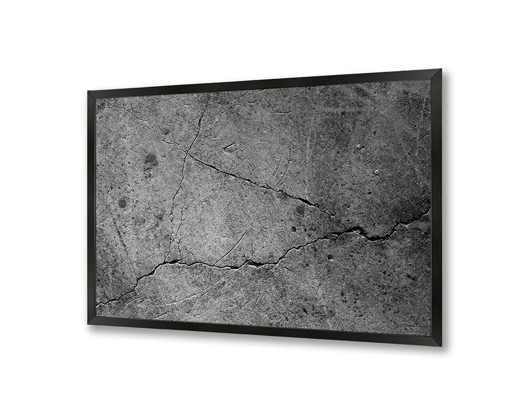Metalen Magneetbord met afbeelding van gebarsten betonnen muur in ruw grijs kleuren