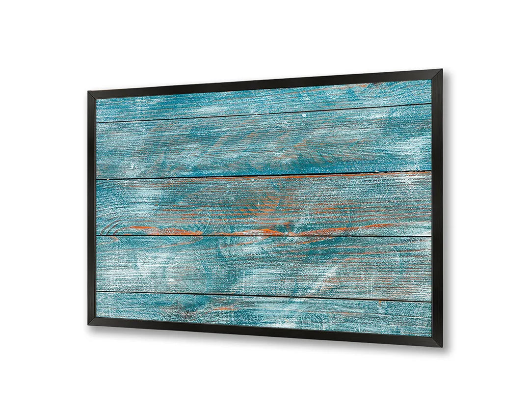 Metalen Magneetbord met print van Blauw hout textuur perfect als decoratie