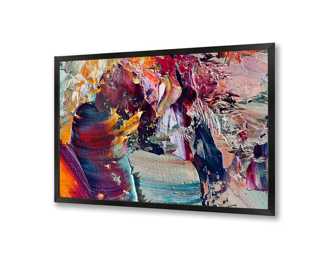 Metalen Magneetbord met print van Abstract verf kleurrijk perfect als decoratie