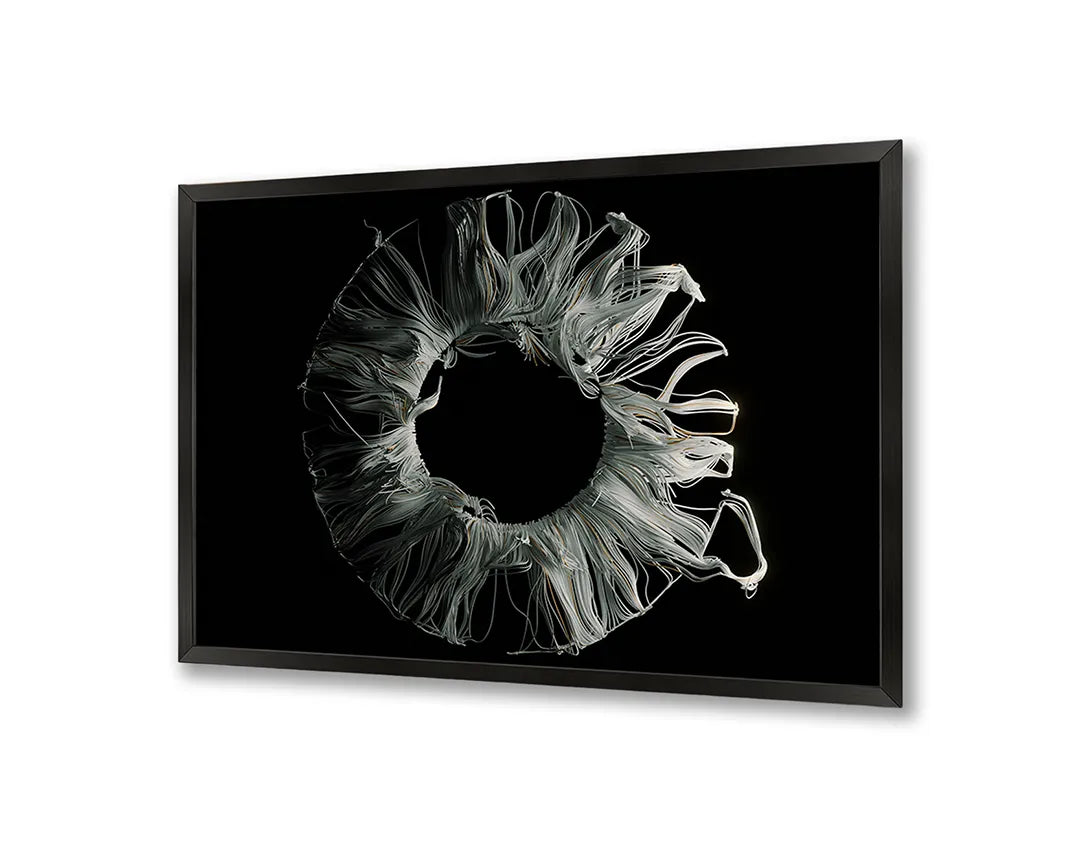 Metalen Magneetbord met print van Zwart wit bloem x-ray perfect als decoratie