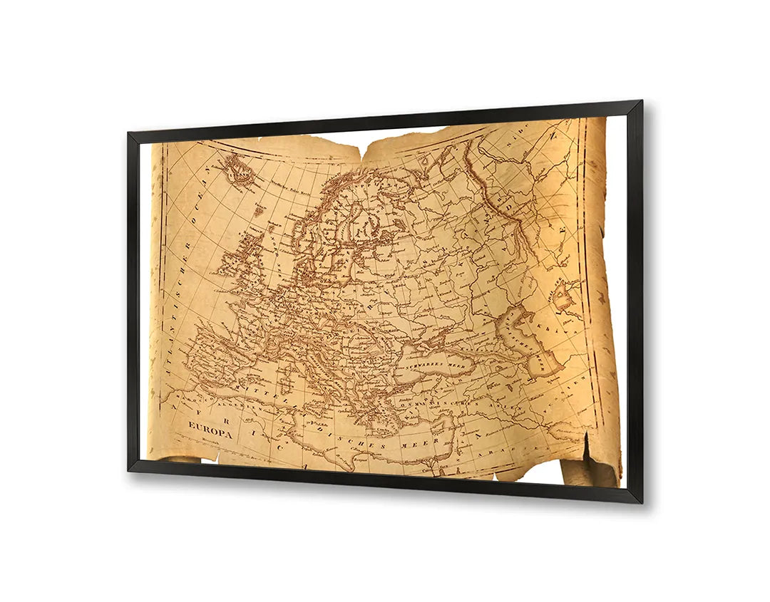 Metalen Magneetbord met print van Oude wereldkaart antiek perfect als decoratie