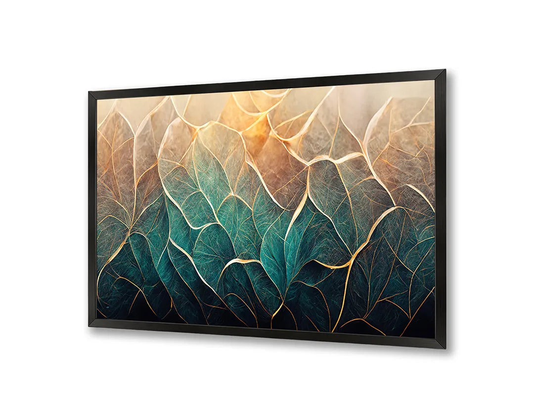 Metalen Magneetbord met print van Abstracte bladnerven perfect als decoratie