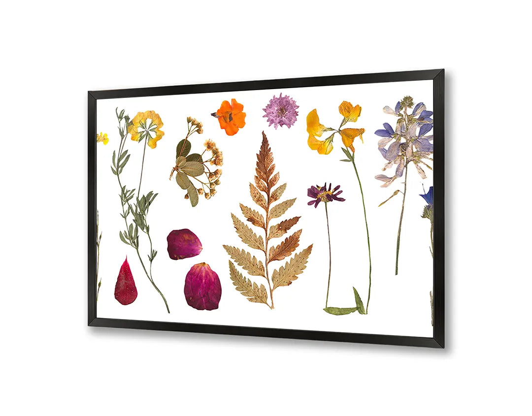 Metalen Magneetbord met print van Gedroogde herfstbladeren perfect als decoratie