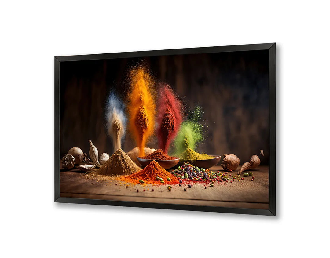 Metalen Magneetbord met print van Kruiden explosie kleur perfect als decoratie