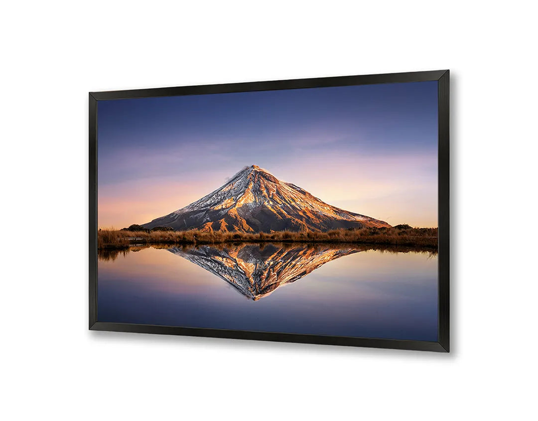 Metalen Magneetbord met print van Bergmeer weerspiegeling perfect als decoratie