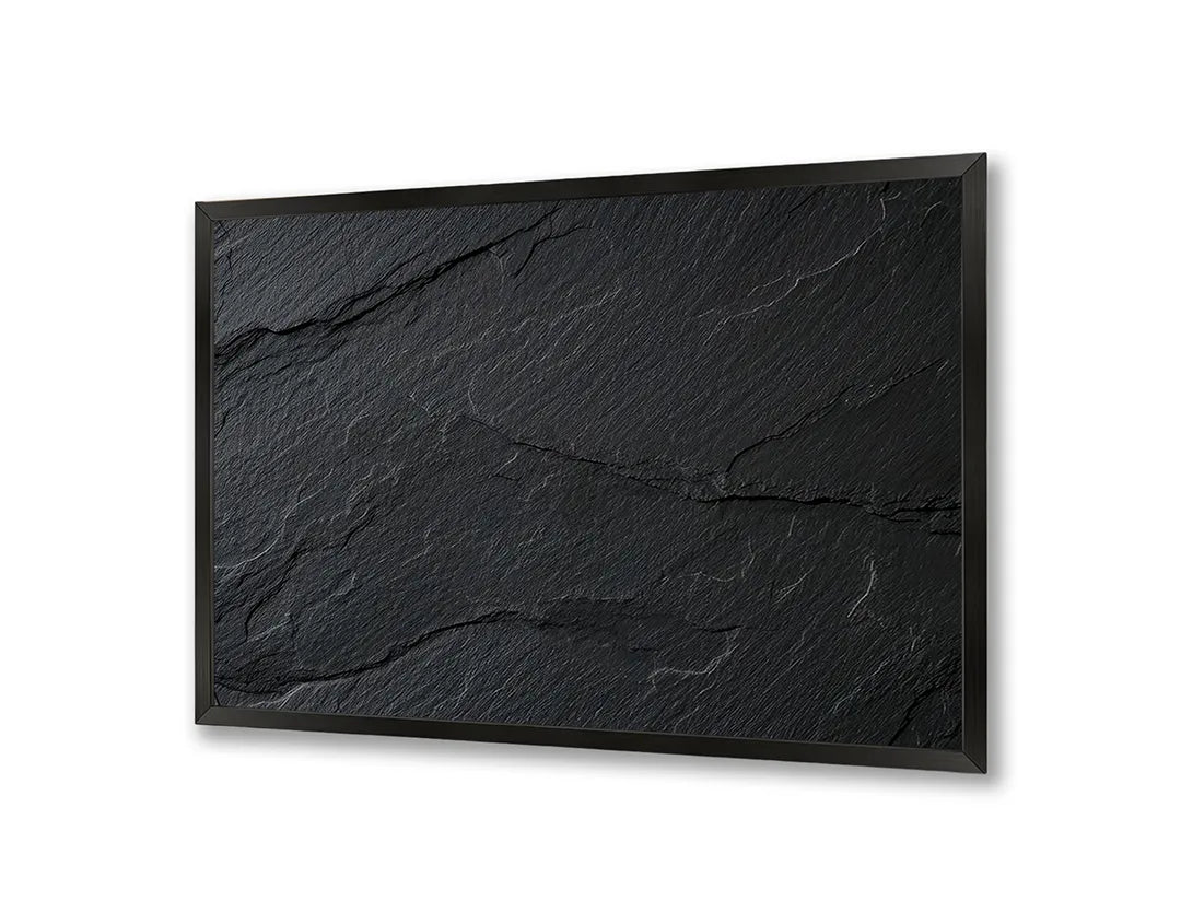 Metalen Magneetbord met print van Zwart ruw beton perfect als decoratie