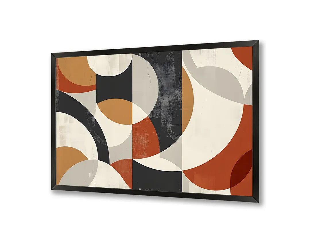 Metalen Magneetbord met print van Retro geometrische vormen perfect als decoratie