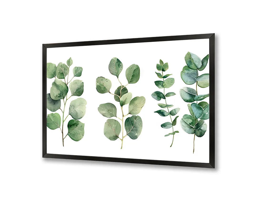 Metalen Magneetbord met print van Eucalyptus bladeren aquarel perfect als decoratie