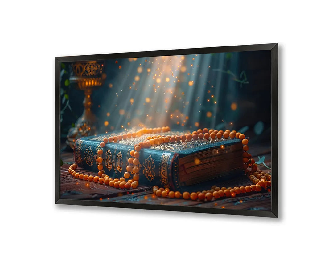 Metalen Magneetbord met print van Magisch boek in bos perfect als decoratie