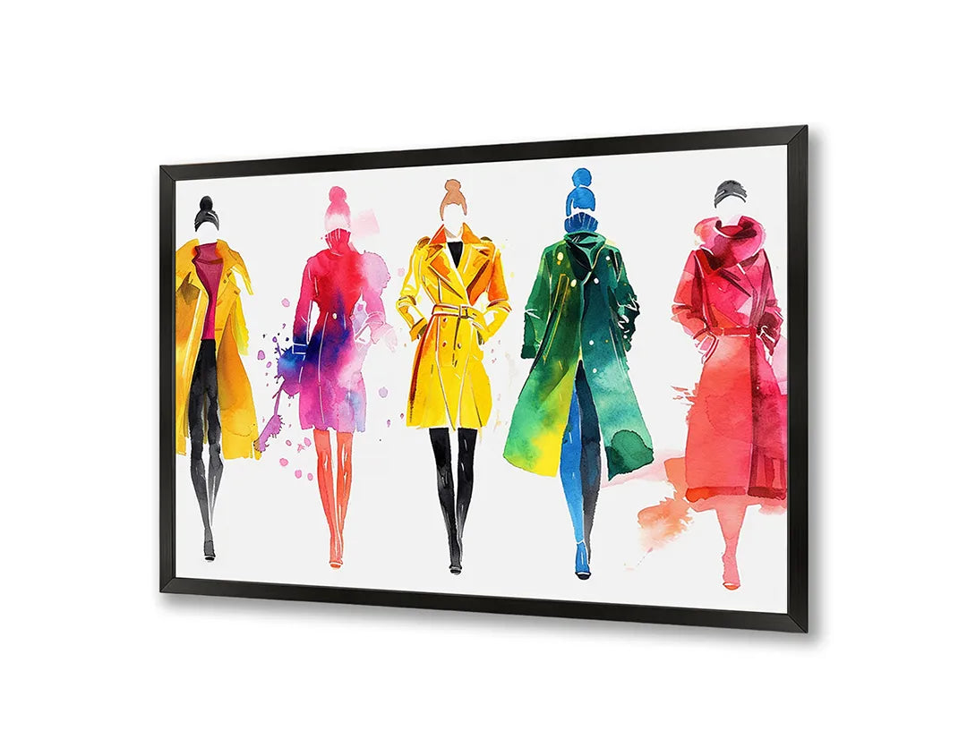Metalen Magneetbord met print van Mode illustratie kleurrijk perfect als decoratie