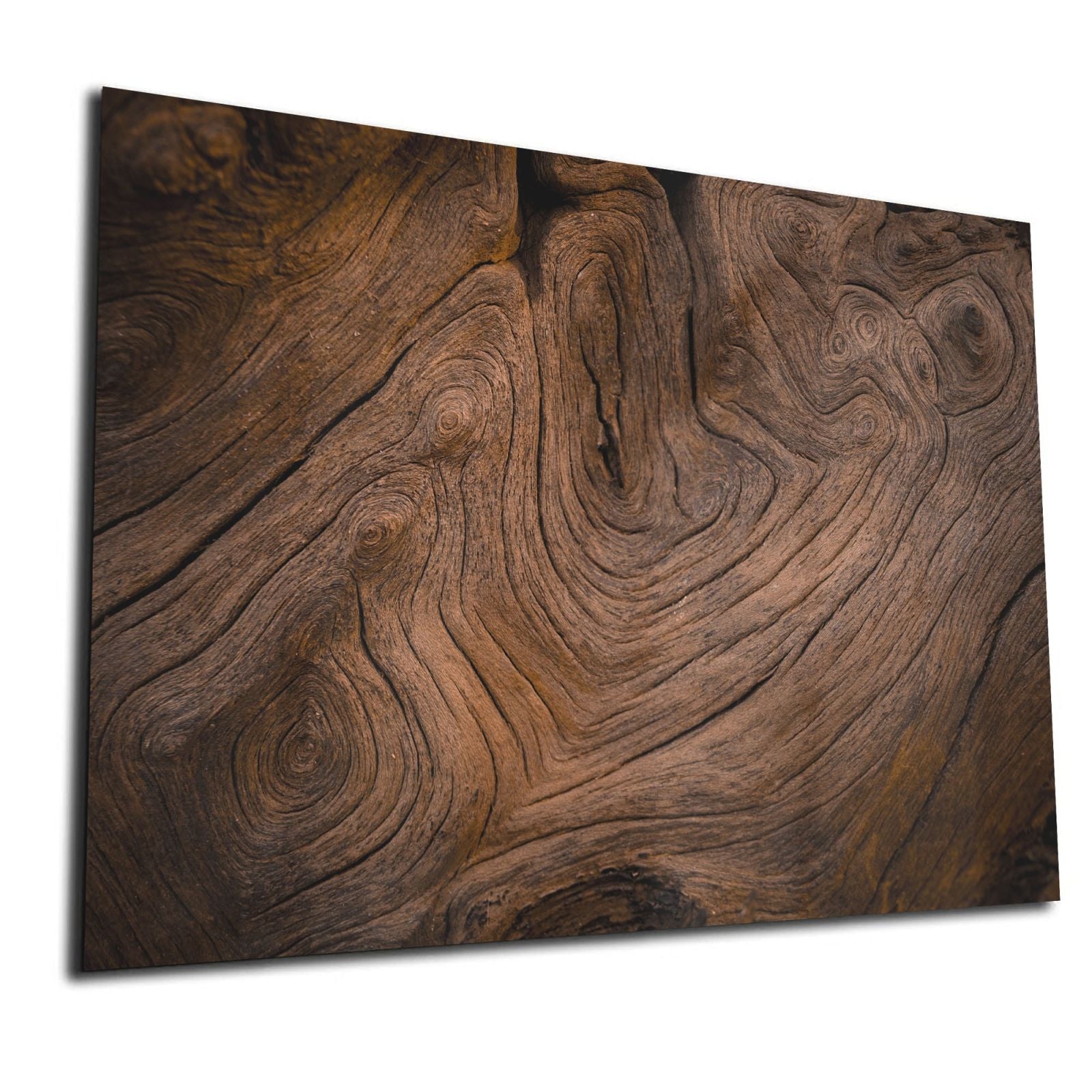 Whiteboard van glas - Magneetbord - Design Wandbord- Oud hout