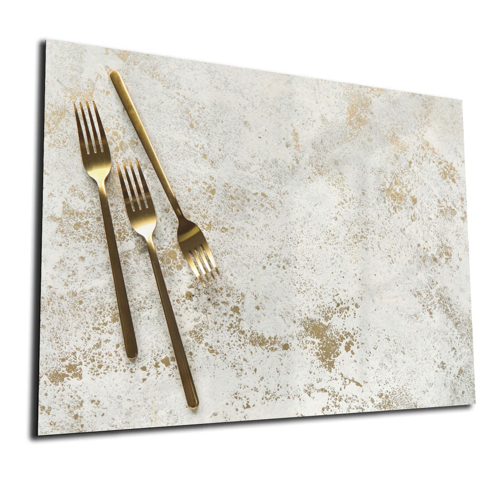 Whiteboard van glas - Magneetbord - Gouden vorken