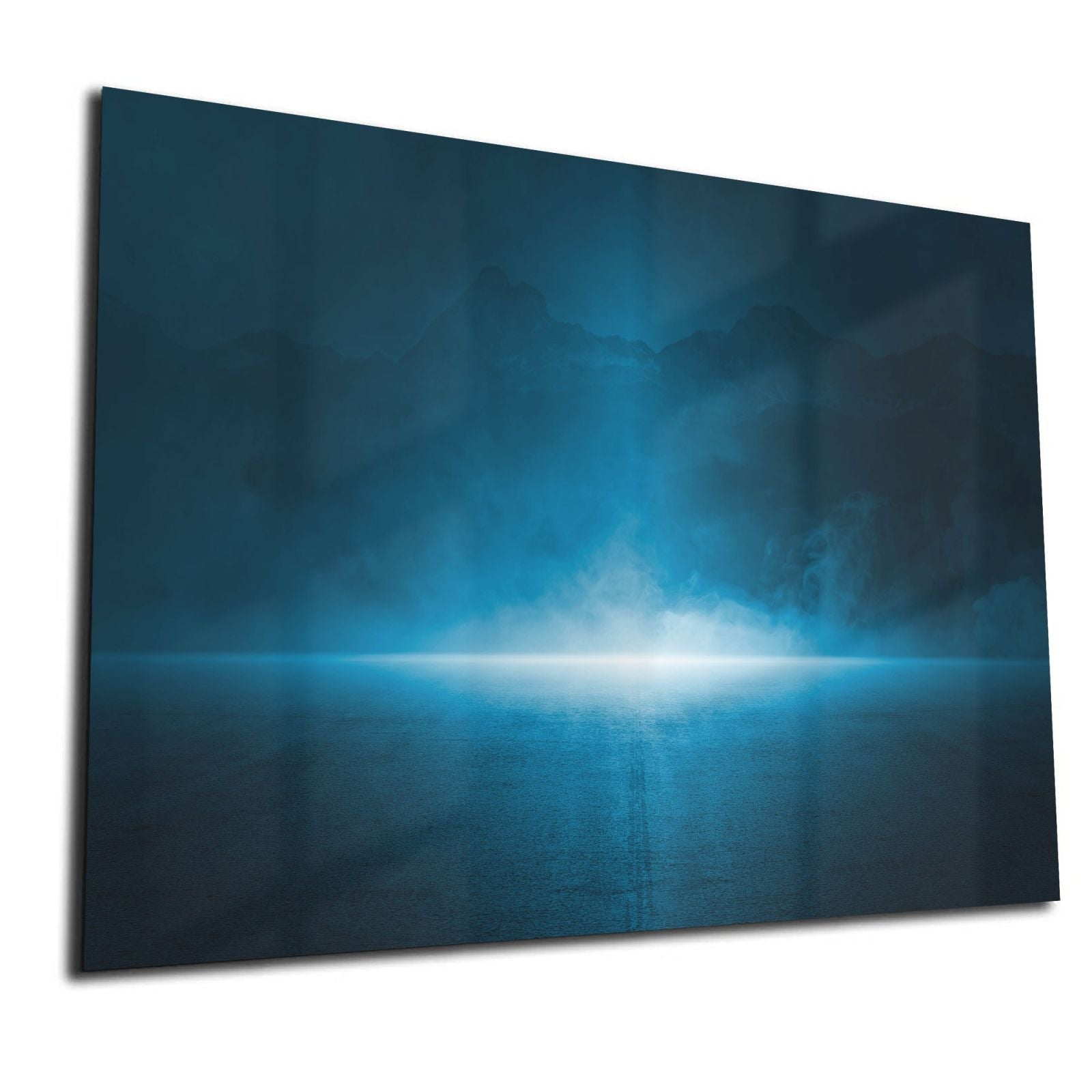Whiteboard van glas - Magneetbord - Donker blauwe achtergrond