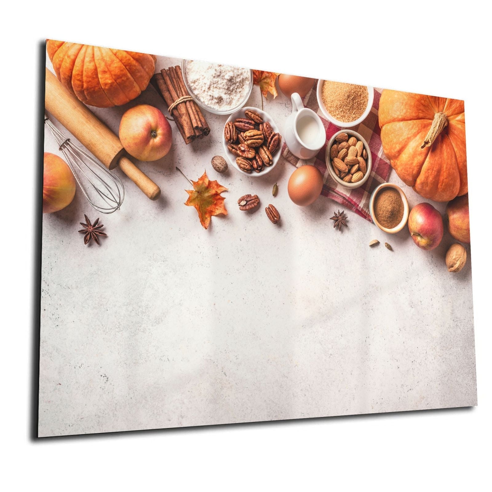 Whiteboard van glas - Magneetbord - Herfst ingredienten