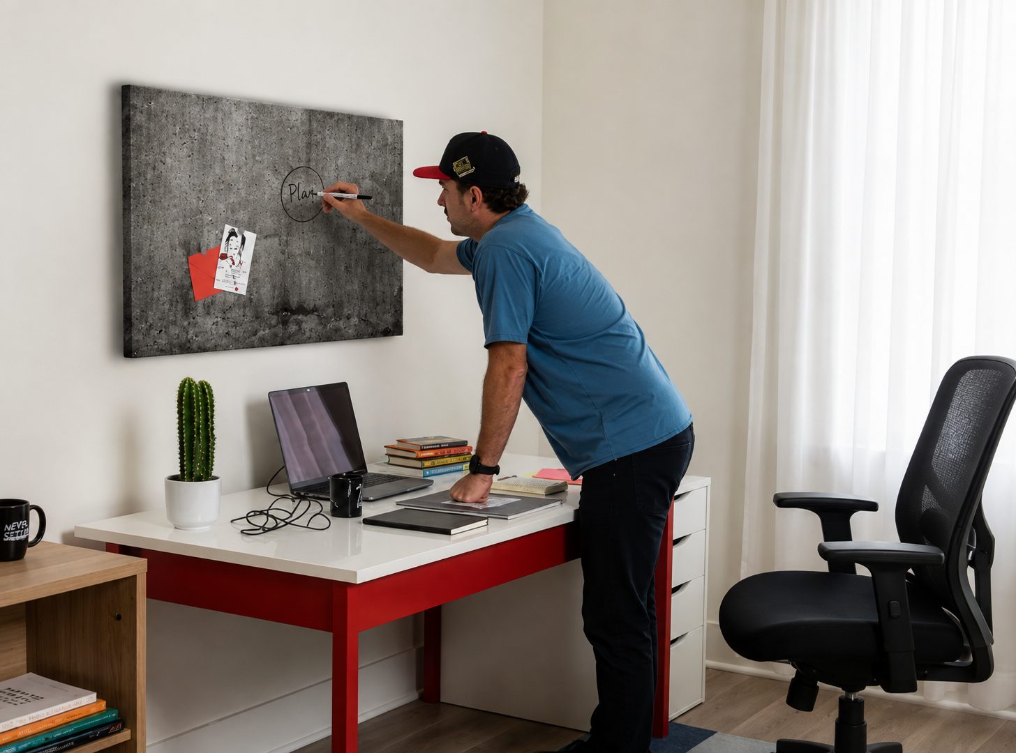 Mydesignglas Metalen Magneetborden - Whiteboard - Zonder lijst - Elk Type Magneet - Beton - Direct Leverbaar