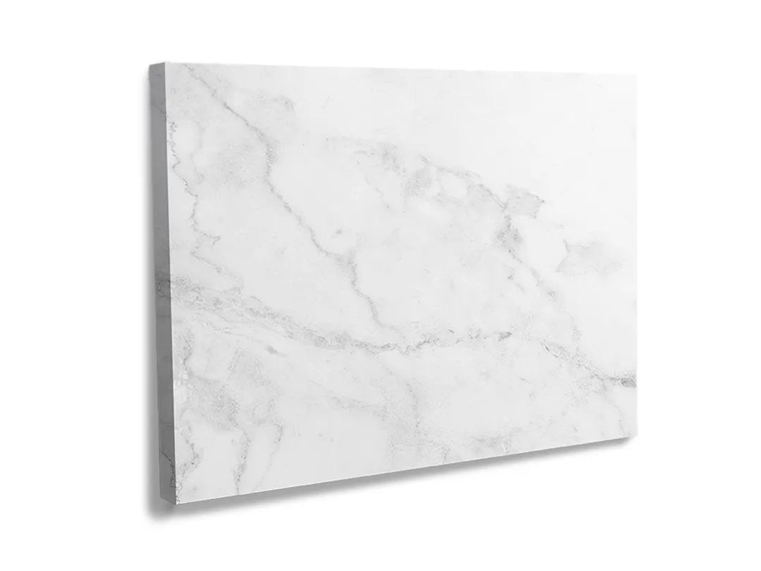 Mydesignglas Metalen Magneetborden - Whiteboard - Zonder lijst - Elk Type Magneet - Wit Marmer - Direct Leverbaar
