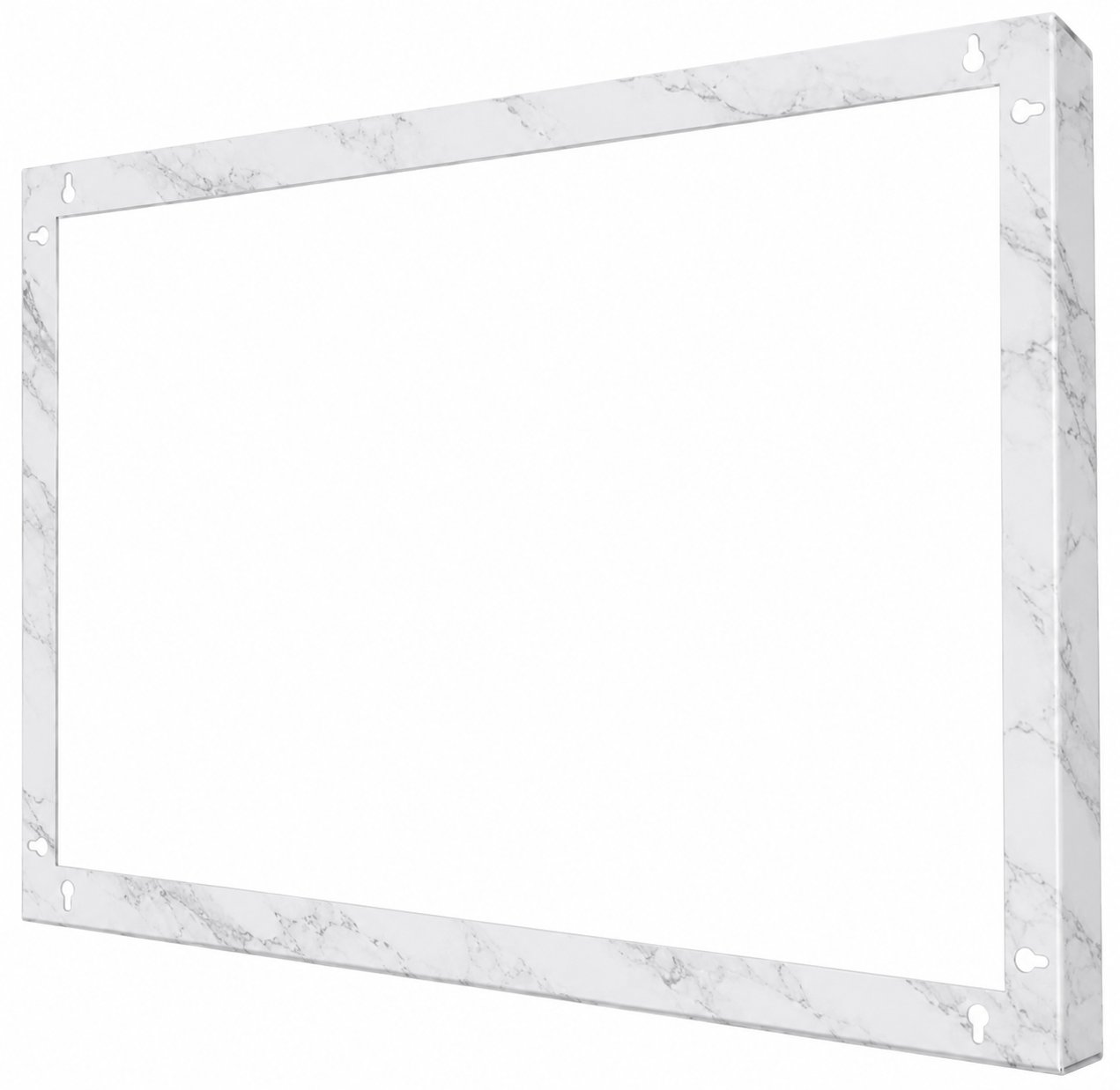 Mydesignglas Metalen Magneetborden - Whiteboard - Zonder lijst - Elk Type Magneet - Wit Marmer - Direct Leverbaar
