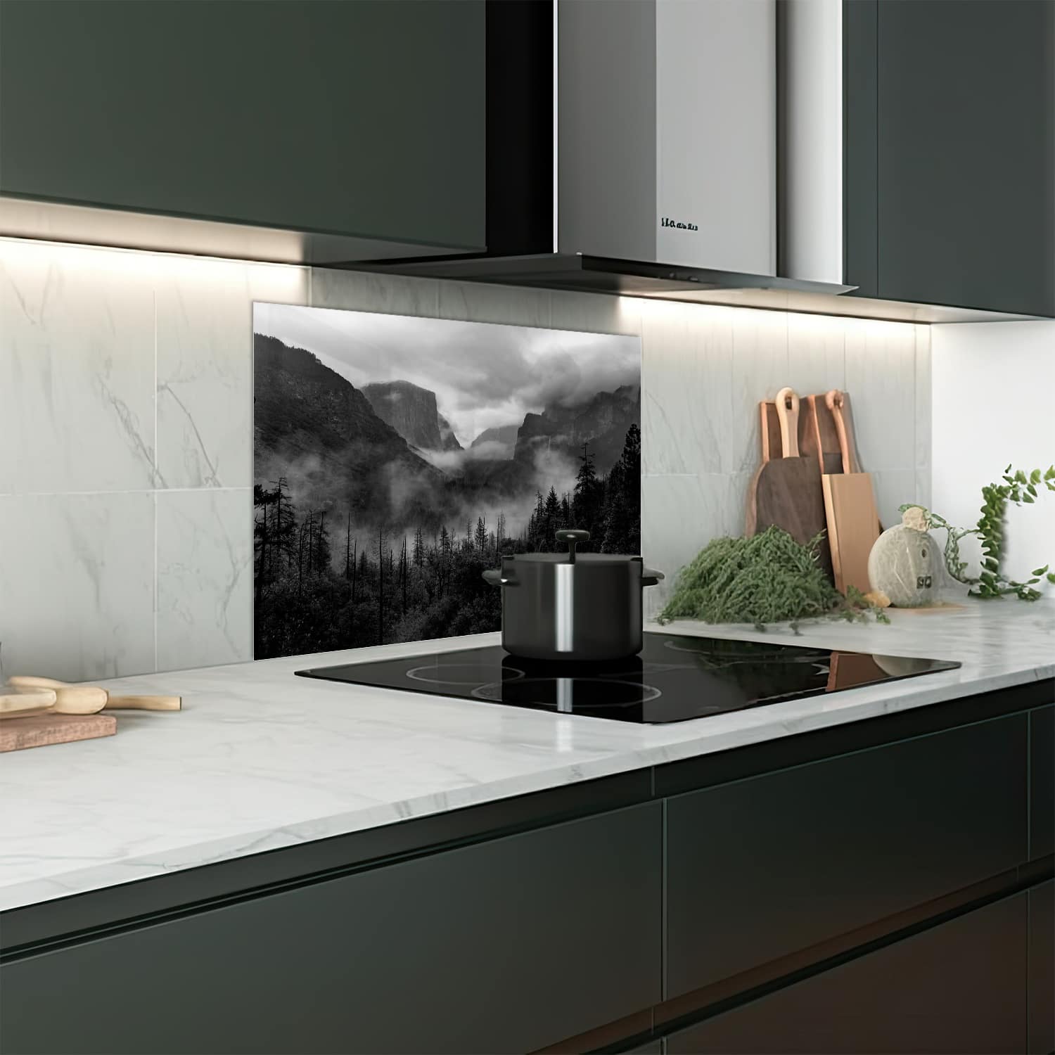 Eigen afmeting spatscherm-op-maat Keuken - Hittebestendig gehard glas - Yosemite National Park