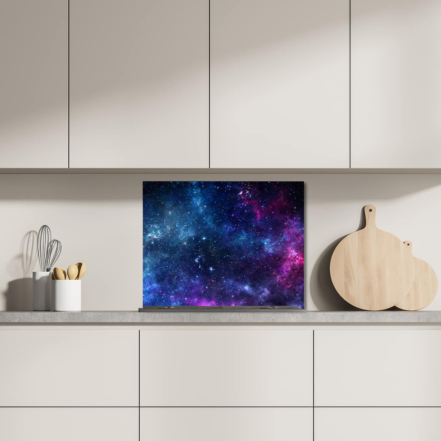 Eigen afmeting spatscherm-op-maat Keuken - Hittebestendig gehard glas - Dieptes van de Ruimte