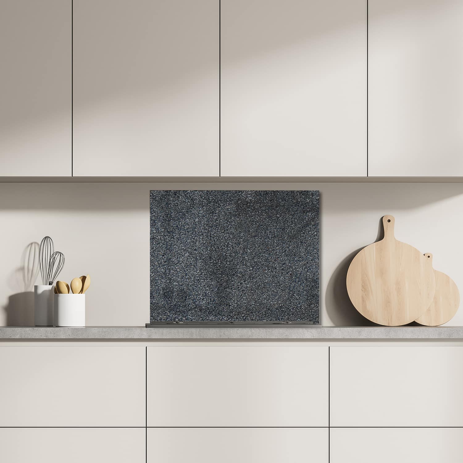 Eigen afmeting spatscherm-op-maat Keuken - Hittebestendig gehard glas - Fijne Kasseien