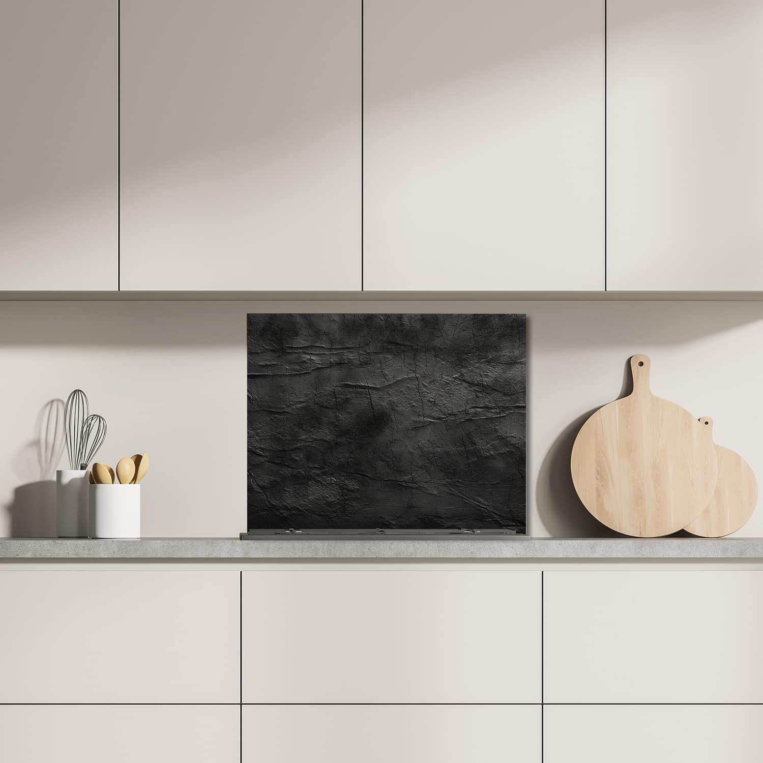 Eigen afmeting spatscherm-op-maat Keuken - Hittebestendig gehard glas - Gebroken Muur