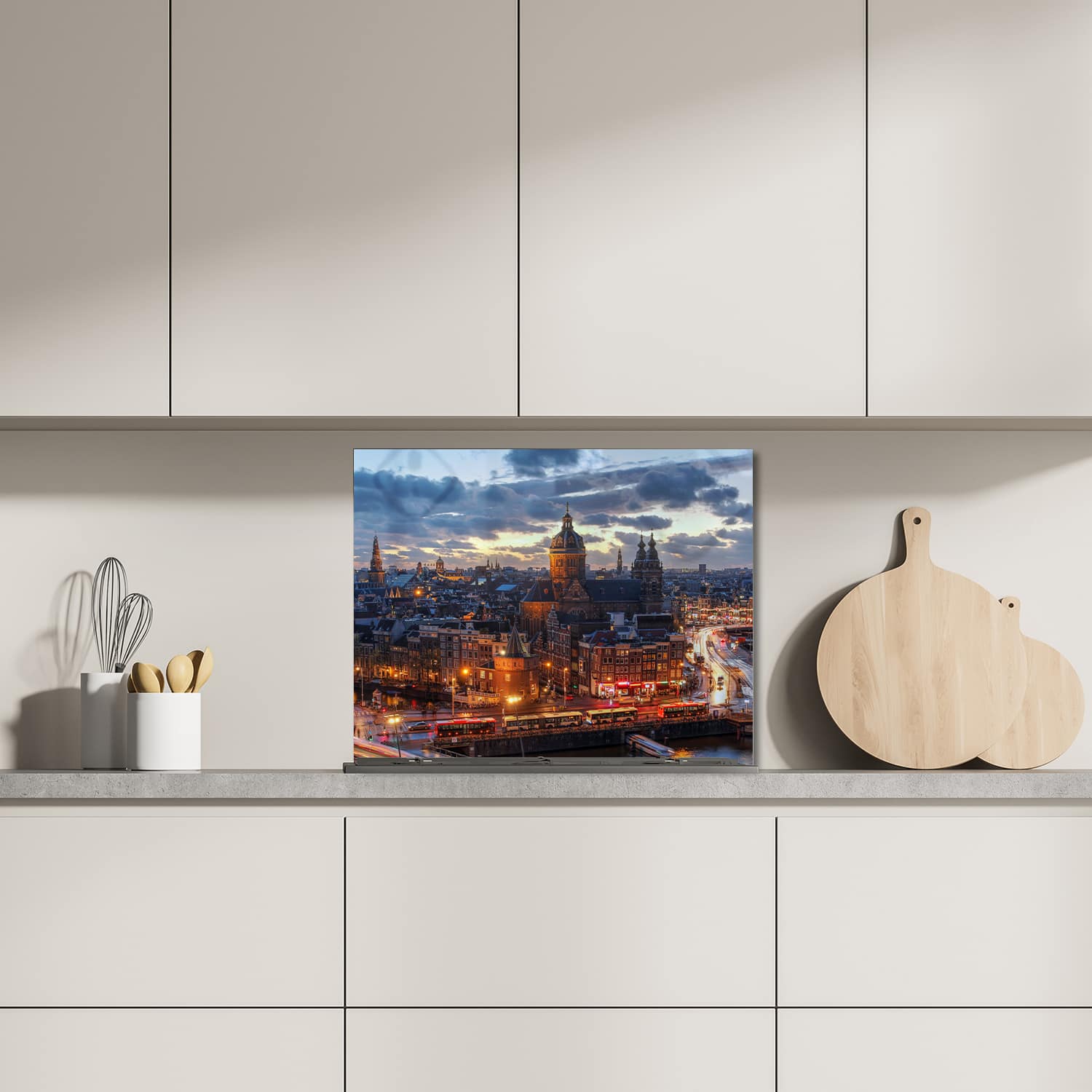 Eigen afmeting spatscherm-op-maat Keuken - Hittebestendig gehard glas - Rothenburg ob der Tauber