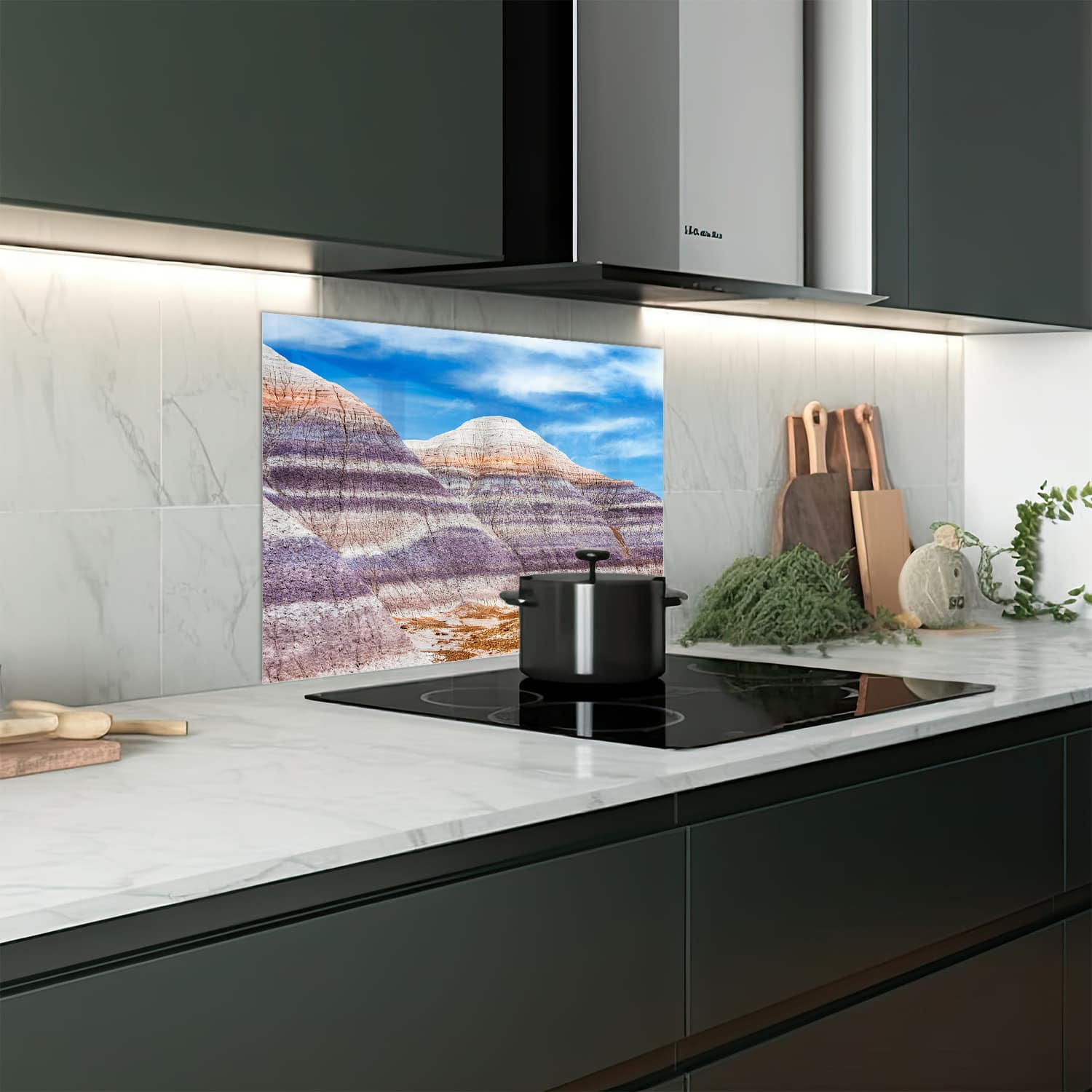 Eigen afmeting spatscherm-op-maat Keuken - Hittebestendig gehard glas - Yellowstone National Park