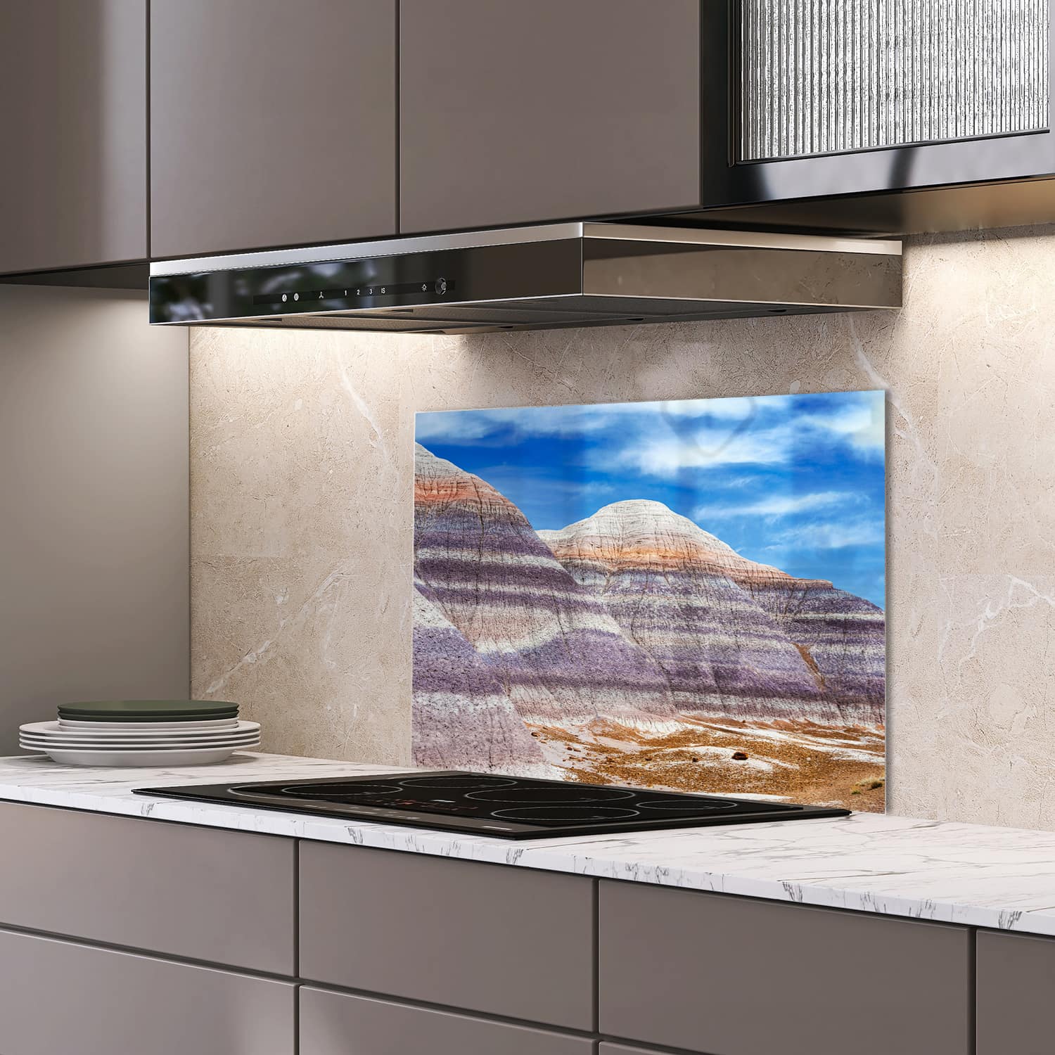 Eigen afmeting spatscherm-op-maat Keuken - Hittebestendig gehard glas - Yellowstone National Park