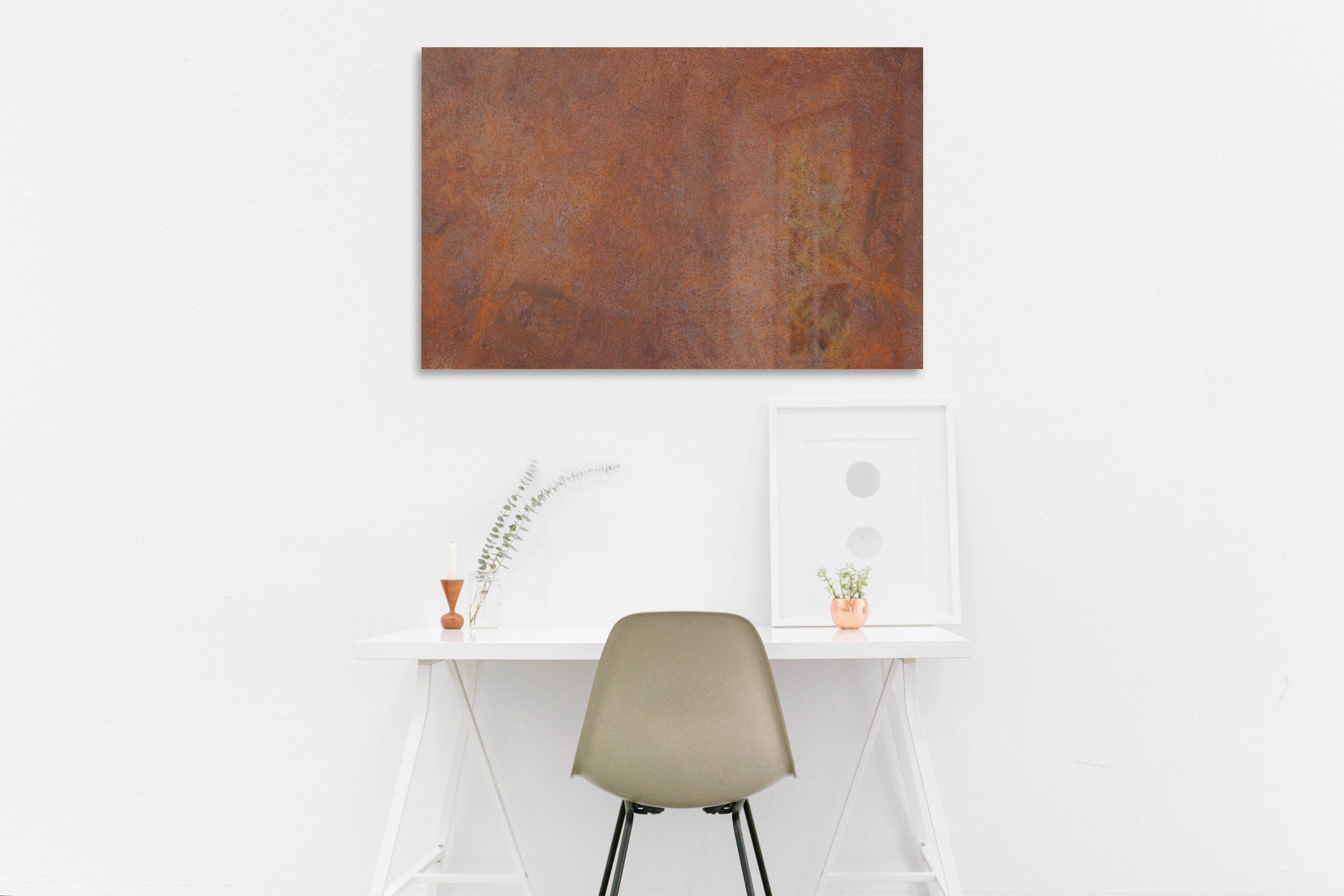 Mydesignglas Metal Whiteboard - Metaal - Magneetbord - Memobord - Rust - 60x40cm - Direct Leverbaar