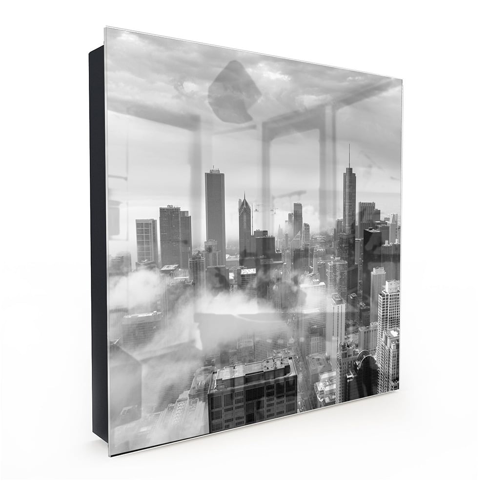 Sleutelkastje - Gehard Glas - Chicago Skyline in de Mist