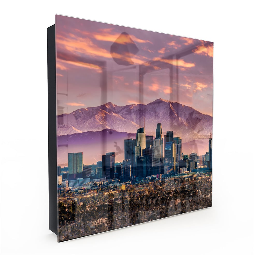 Sleutelkastje - Gehard Glas - Los Angeles Skyline bij Zonsondergang