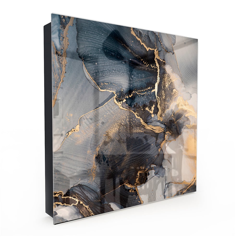 Sleutelkastje - Gehard Glas - Zwart en Goud Abstract Kunst