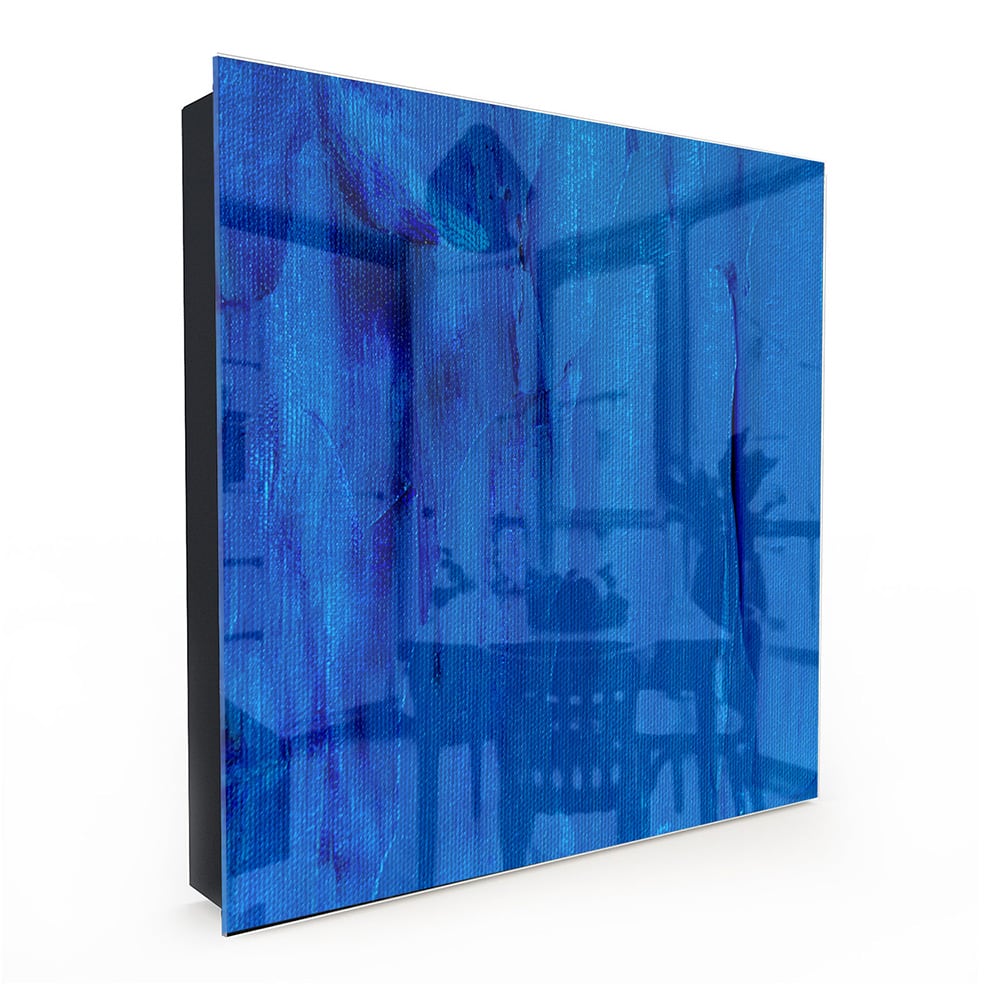 Sleutelkastje - Gehard Glas - Blauw Abstractie