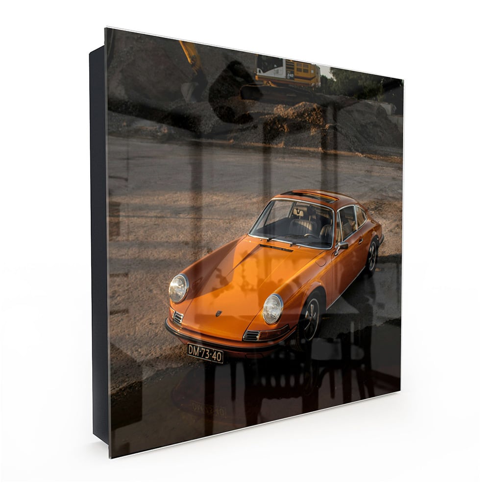 Sleutelkastje - Gehard Glas - Oranje Porsche