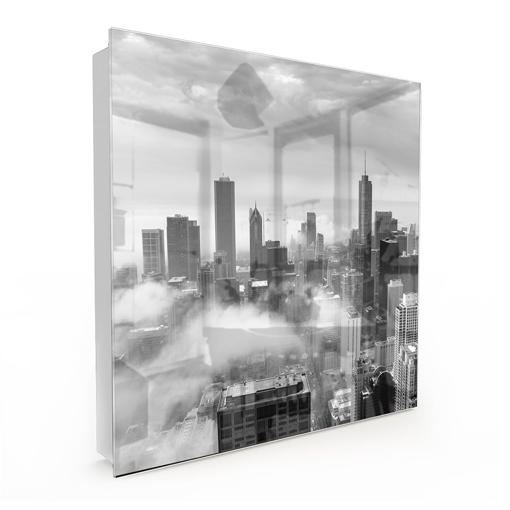 Sleutelkastje - Gehard Glas - Chicago Skyline in de Mist