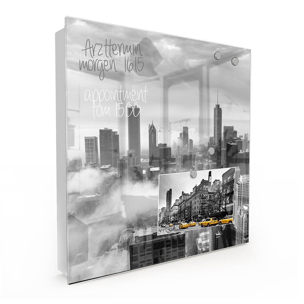 Sleutelkastje - Gehard Glas - Chicago Skyline in de Mist