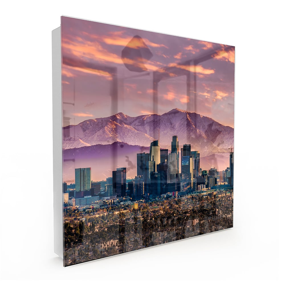 Sleutelkastje - Gehard Glas - Los Angeles Skyline bij Zonsondergang