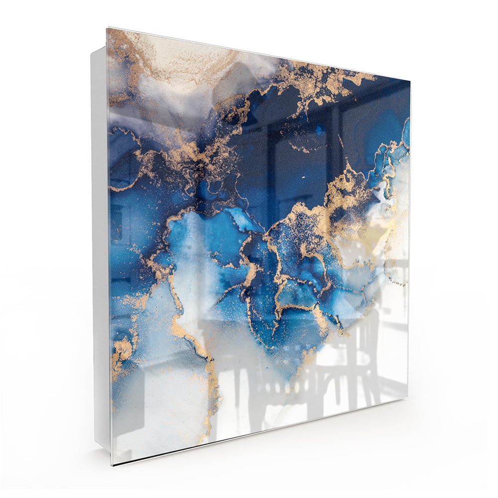 Sleutelkastje - Gehard Glas - Luxe Blauw-Goud Marmer