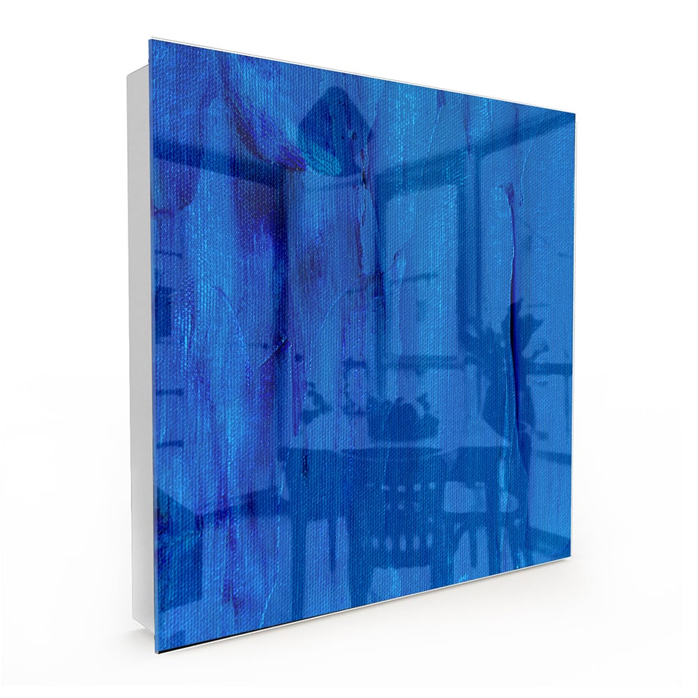 Sleutelkastje - Gehard Glas - Blauw Abstractie