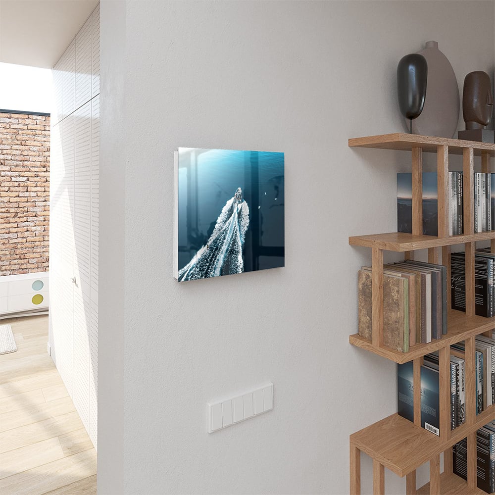Sleutelkastje - Gehard Glas - Rubberboot op het Water