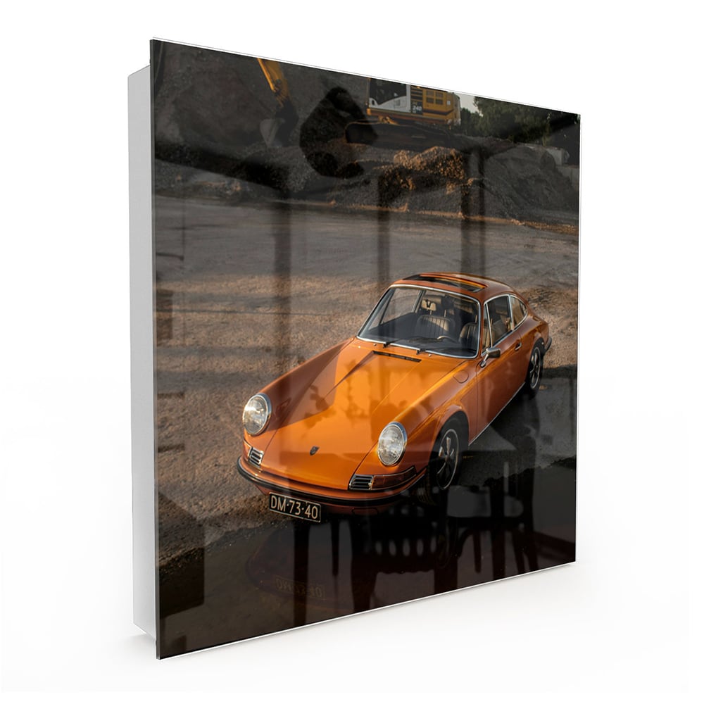 Sleutelkastje - Gehard Glas - Oranje Porsche