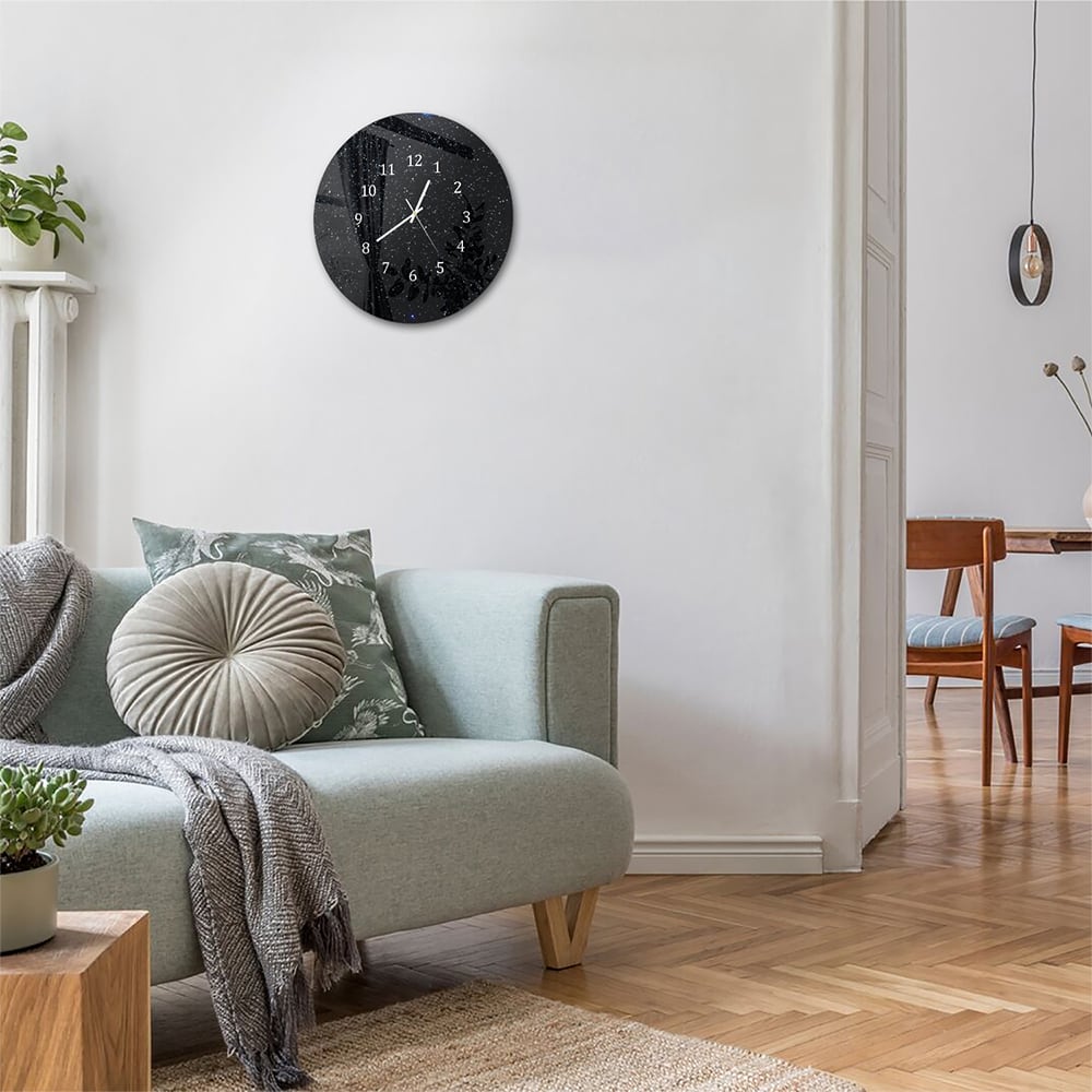 Wandklok Rond 30cm - Gehard Glas - Sterrenhemel
