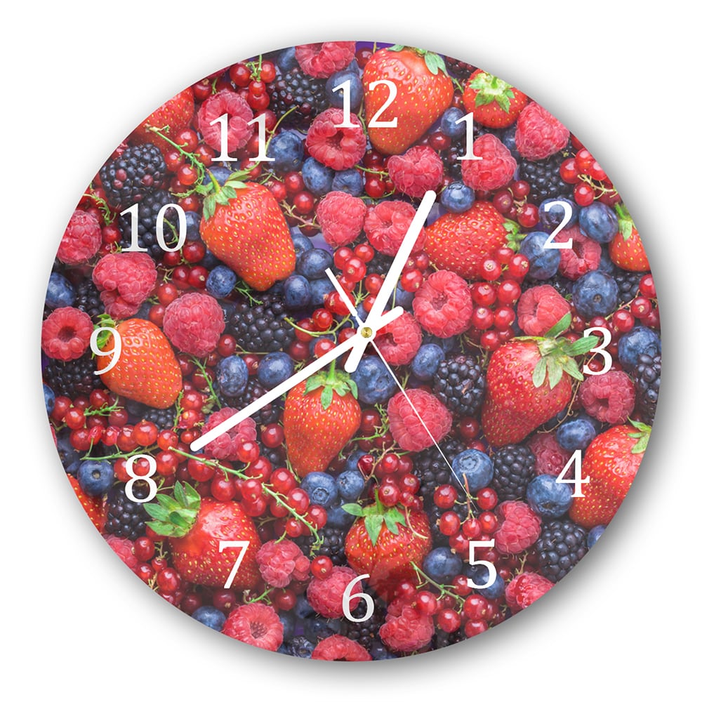 Wandklok Rond 30cm - Gehard Glas - Zomerfruit