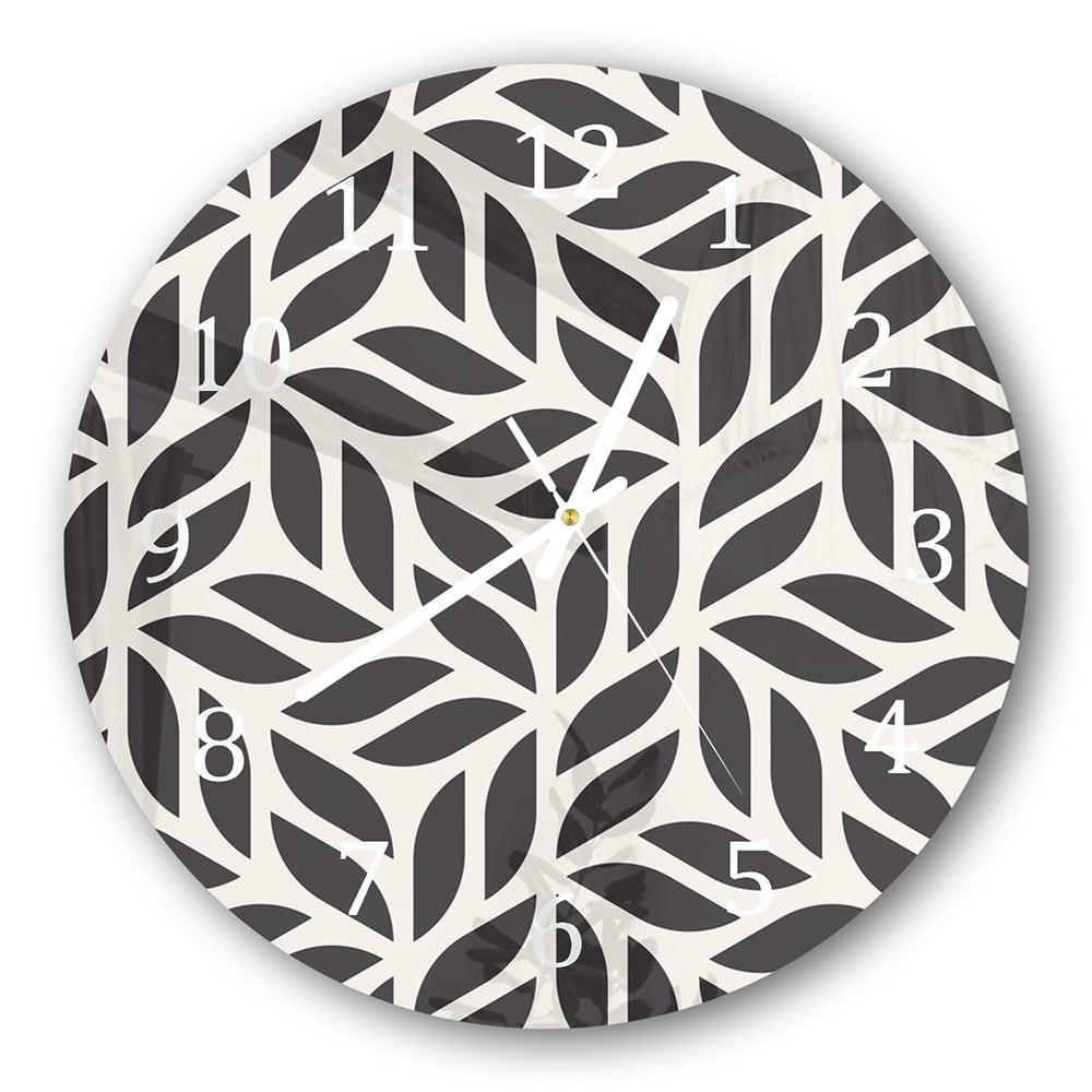 Wandklok Rond 30cm - Gehard Glas - Geometrische Abstracte Structuur